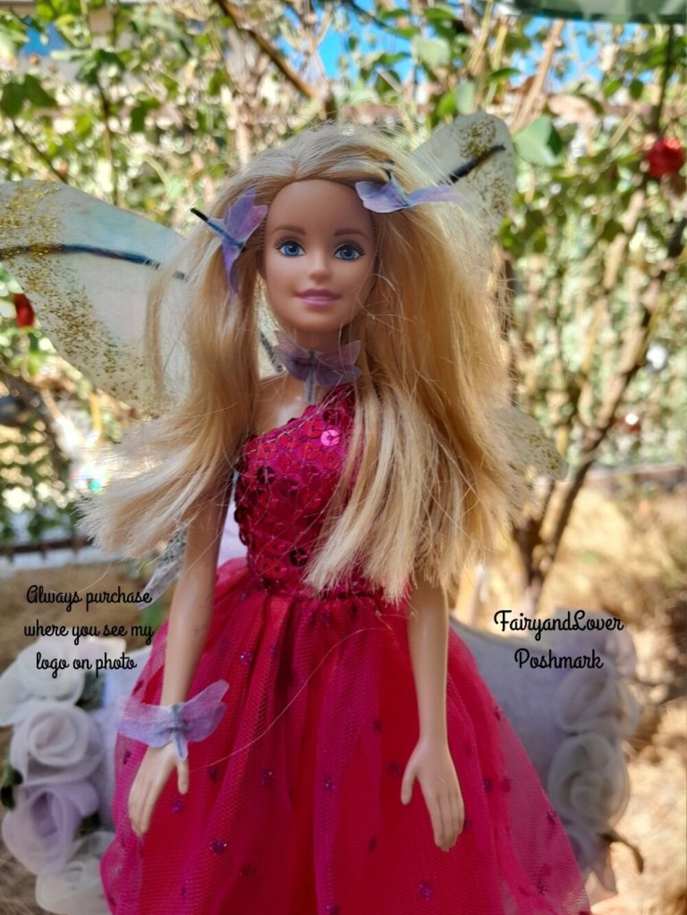 Barbie Princess Fairy butterfly wing Customized Fashion Figure Fairy Tale Doll